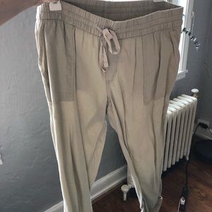 Tan Cotton Pants